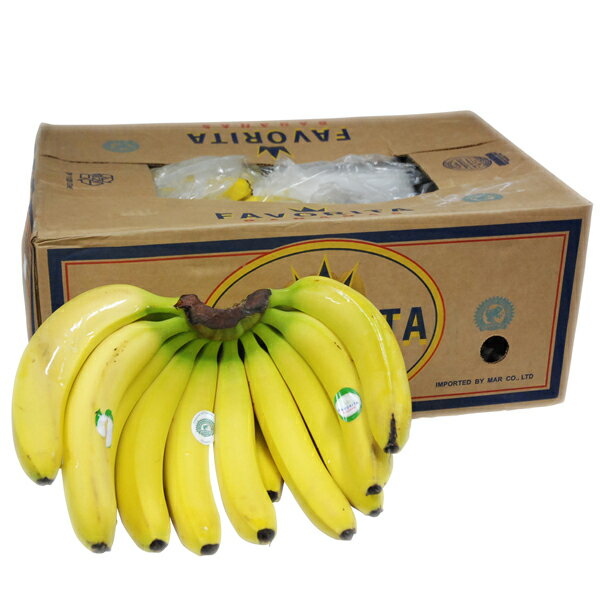 【箱売り】　ハニーバナナ　1箱（約12kg/4〜5房）　エクアドル産　【業務用・大量販売】