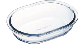アルキュイジーヌ 楕円型パイ皿 L 132BA00 【オーブン食器】【グラス 食器】【オーブンウェア】