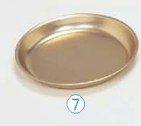 しゅう酸アルマイト パン皿(深型) 108A 【丸皿】【グラス 食器】【給食 福祉用食器】