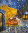 絵画ゴッホ『夜のカフェテラス』高級肉筆再現画 12号(50.0×60.6cm)額付
