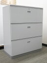 ラテラル書庫 3段 キャビネット 収納庫 本棚 書棚【中古オフィス家具】【中古】