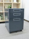 デスクワゴン 事務ワゴン サイドワゴン 袖机 脇机 3段【中古オフィス家具】【中古】