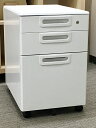 プラス LA デスクワゴン 事務ワゴン サイドワゴン 袖机 脇机 3段【中古オフィス家具】【中古】