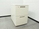 2段ワゴン サイドワゴン デスクワゴン 袖机 脇机【中古オフィス家具】【中古】