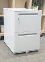 ウチダ ST デスクワゴン 事務ワゴン サイドワゴン キャスターワゴン 2段 袖机 脇机【中古オフィス家具】【中古】