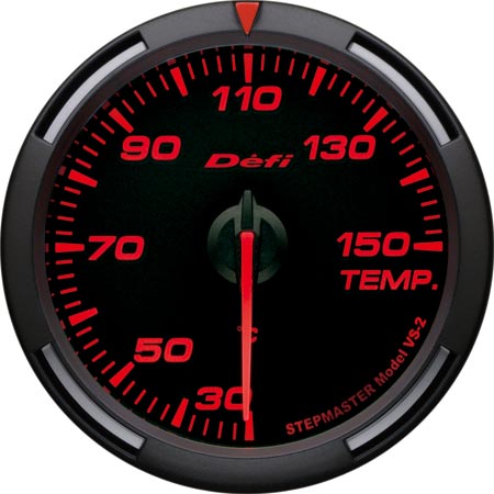 デフィ メーター レーサーゲージ (Racer Gauge) Φ60 レッド 温度計（油温計・水温計） 送料無料