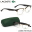 ラコステ LACOSTE メガネL2208A 757 51サイズワニ クロコダイル アジアンフィット クリアダークブラウンデミメンズ レディース