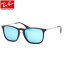 レイバン サングラス ミラー クリス Ray-Ban RB4187F 601/55 54サイズレイバン RAYBAN CHRIS FLASH LENSES 60155 ミラー ブルーレンズ フルフィット メンズ レディース