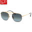 Ray-Ban レイバン サングラスRB3648 91023M 51サイズ 54サイズMARSHAL マーシャル HEXAGONAL ヘキサゴン ダブルブリッジ ツーブリッジ ライトカラー ハバナ ブルーメンズ レディース