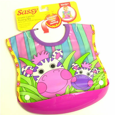 Sassy（サッシー） クラムキャッチャー・ビブ(66807) ゼブラ