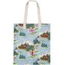 キャスキッドソン(Cath Kidston)スキー柄コットントートバッグ