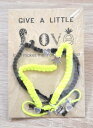 キャットハミル(Cat Hammill)フレンドシップミサンガ2連ブレスレットセット/ネオンイエロー×ブラック/friendship gift pack【あす楽対応_関東】