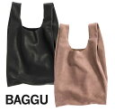 BAGGU(バグゥ)本革レザーエコバッグ...