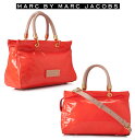 マークジェイコブス(Marc by Marc Jacobs)2Wayエナメルサッチェルバッグ/斜め掛け&ハンドバッグ(オレンジ)【あす楽対応_関東】