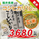 【福井県産 玄米】新米 28年度 コシヒカリ:10kg(5kg×2) 色彩選別機 フレッシュ真空パック 福井県認定エコファーマー 食味鑑定士のお墨付き!