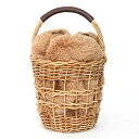 ☆ エコ ファー 巾着付き カゴ バック Eco Fur Basket Bag(Liala) 全2色 【1】