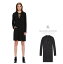MAISON SCOTCH【 メゾンスコッチ★スコッチ&ソーダ 】Lace-Up Tencel DressVレースアップ 膝丈ワンピーススタッツ・プルオーバーcolor:90【 BLACK 】ブラック