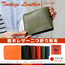 【送料無料】栃木レザー 二つ折り財布 小銭入れあり 革財布 本革 財布 日本製 ヌメ革 牛革 BAGGY PORT バギーポート【父の日 ギフト】fsp