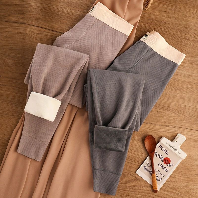 【送料無料】メンズ 保温 ジャカード パンツ 秋冬 ベルベット 裏起毛 ストレッチ 防寒 ルームウェア 2本組