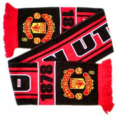 英国直輸入 !マンチェスター ユナイテッド !ニット マフラー スカーフ !!レッド & ブラック !1878 MAN UTD EST !!ファッションとしても !飾りでも ! 用途色々 !!!英国直輸入 !マンチェスター ユナイテッド !ニット マフラー スカーフ !!レッド & ブラック !1878 MAN UTD EST !!オフィシャル グッズ