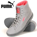 【送料無料】PUMA アーカイブLITEミッドシャンブレー スニーカーシューズ プーマ レディース 婦人 女性用 357861 ハイカット キャンバス地 靴 くつ ライムストーングレー ピンク 23.0 24.0