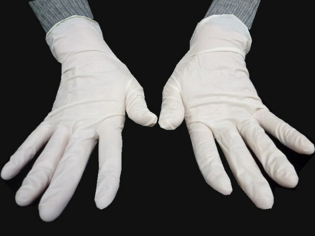 ★楽天ランキング4位★【作業を安全に・効率良く・気持ちよく】お掃除に最適な極薄タイプ 使い捨てタイプ 天然ゴム手袋 10枚