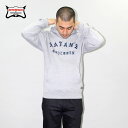 送料無料 / 代引料込 残りわずか! INTERFACE (インターフェイス) SATAN'S CHILDREN 10oz PARKA パーカ メンズ 起毛 プルオーバーパーカー グレー イエロー サックス 【あす楽対応】