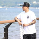 HOLLYWOOD HARDWARE BY LINKAGE - CR/LA T-Shirt Tシャツ メンズ ストリート ブランド 綿100% 半袖 白 S-XXL 3L 大きいサイズ