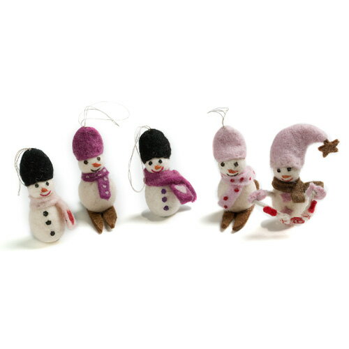 エングリー&シフ　Mini Snowman Soft（ミニスノーマン/5個セット）