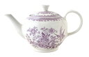 イギリス食器 バーレイ社 プラムアジアティックフェザンツ ティーポット S 400ml 花柄/おしゃれ/陶器/おすすめ/かわいい