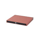 【ポイントアップ中】エレコム ポータブルDVDドライブ/USB3.2(Gen1)/M-DISC対応/書き込みソフト付/レッド LDR-PML8U3LRD