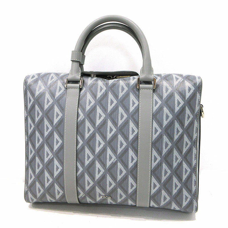 【日付指定不可】【中古】Christian Dior | クリスチャンディオール ダイヤモンド 2WAYバッグ ブリーフケース 1ADBR088CDP グレー【三重本店】