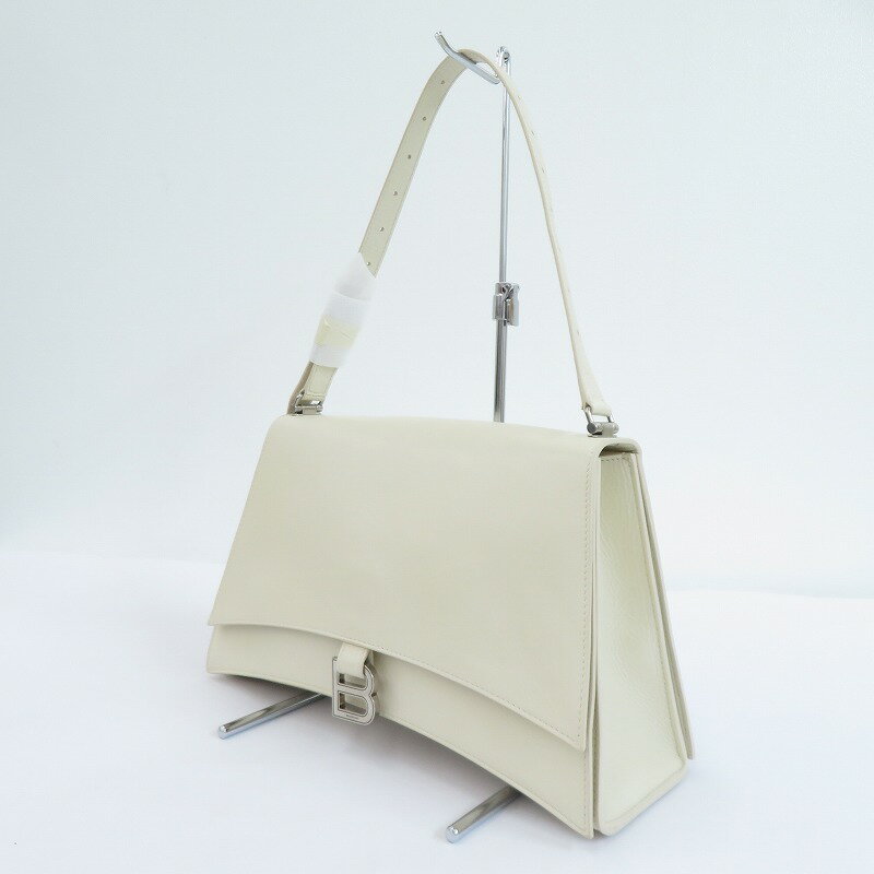 【中古】BALENCIAGA | バレンシアガ CRUSH SLING BAG M PAPER CALF ショルダーバッグ 7654662AAR2 ホワイト【瀬戸大橋店】
