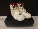 【中古】NIKE/ナイキ 384664-116 AIR JORDAN 6 RETRO MAROONスニーカー サイズ:26.5cm カラー:アイボリー×ワインレッド