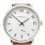 【中古】MARC BY MARC JACOBS/マークバイマークジェイコブス 腕時計 MBM1265 クォーツ レザーベルト サイズ:- カラー:ホワイト(文字盤)×ブラウン(ベルト)【f131】