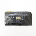 【中古】LEATHER JEWELS coccolux/レザージュエルズ ココリュクス L字ファスナー長財布 サイズ:- カラー:ブラック【f124】