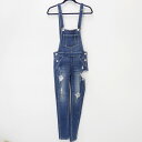 【中古】GYDA/ジェイダ 071852413001 2018年モデル SIDE RIPPED スキニーサロペット サイズ:S カラー:ブルー系 / ギャル系【f109】