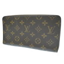 【中古】LOUIS VUITTON/ルイ・ヴィトン イニシャル入り M60002 モノグラム ジッピーオーガナイザーラウンドファスナー長財布 サイズ:- カラー:ブラウン【f125】