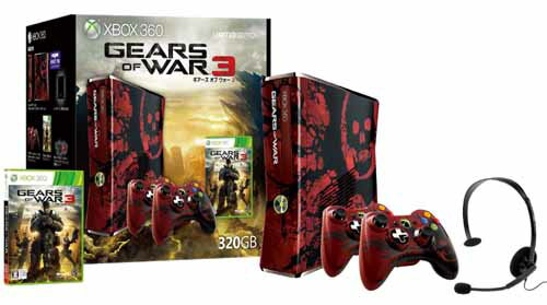 Xbox360 320GB Gears of War 3 リミテッド エディション【中古】【USED/ユーズド】【ゲームハード/本体】【smtb-TK】【送料無料】※北海道、沖縄除く