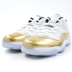 NIKE/ナイキ AIR JORDAN 11 RETRO LOW ナイキ エアジョーダン 11 レトロ ロウ スニーカー 528895-103 サイズ:27.5cm カラー:ホワイト・ゴールド