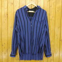 【中古】DIET BUTCHER SLIM SKIN/ダイエットブッチャースリムスキン 2019S/S Stripe Light Shirts ストライプシャツ サイズ:2 カラー:ブルー×ブラック【f104】