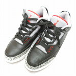 NIKE/ナイキ AIR JORDAN 3 RETRO OG/エアジョーダン 3 レトロ OG 854262-001 スニーカー サイズ:26.5cm カラー:BLACK/FIRE RED-CEMENT GREY