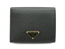 【中古】PRADA SAFFIANO TRIANG 1MV204