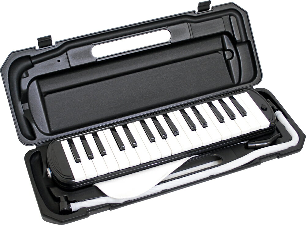 【即日発送可能！】キョーリツコーポレーション　鍵盤ハーモニカメロディーピアノ　32鍵盤　ブラック