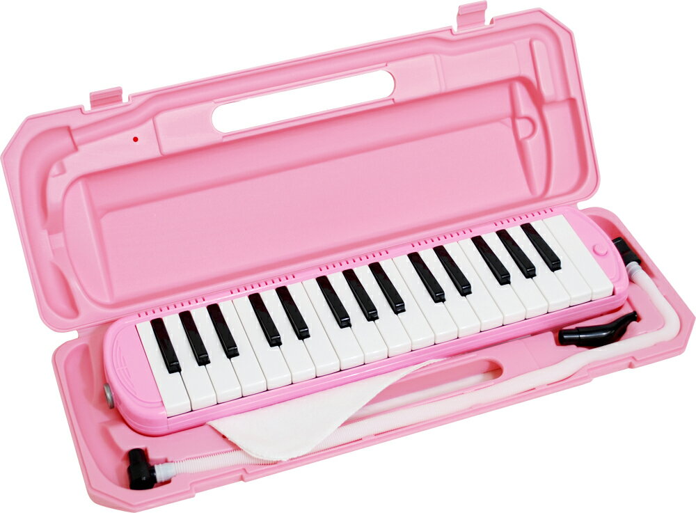【即日発送可能！】キョーリツコーポレーション　鍵盤ハーモニカメロディーピアノ　32鍵盤　ピンク