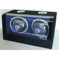 FUSIONアンプ内蔵フルレンジウーファーBOXレミックスREMIXFSN-WX17L12V車専用ブルーLEDイルミネーション