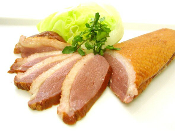 鴨ローススモーク　約200g×2パック　（凍）中国産そのまま食べておいしい鴨オードブルや和風小付・おせち料理に燻製