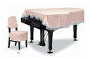 【送料無料】グランドピアノカバー GP-572FP ピンク C1X用