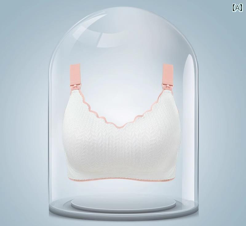 マタニティ ブラ 産前産後 前開き ブラジャー ストラップ フック 授乳 サポート 垂れ 防止 妊娠 専 下着 スチールリング 無し 快適 夏 柔らかい 片手 開閉 ストレッチ性 弾力 大きめサイズ 薄手 モールド カップ U字型