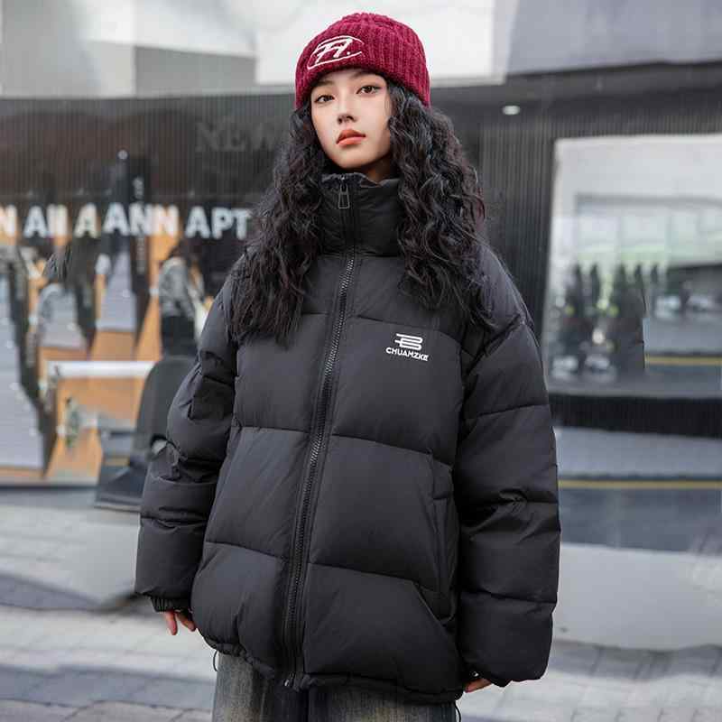 ダウンジャケット ジュニア 女の子 小中高校生 冬 防寒 韓国風 ゆったり カジュアル ホワイトダックダウン 厚手 立ち襟 ミドル丈 アウター 通学